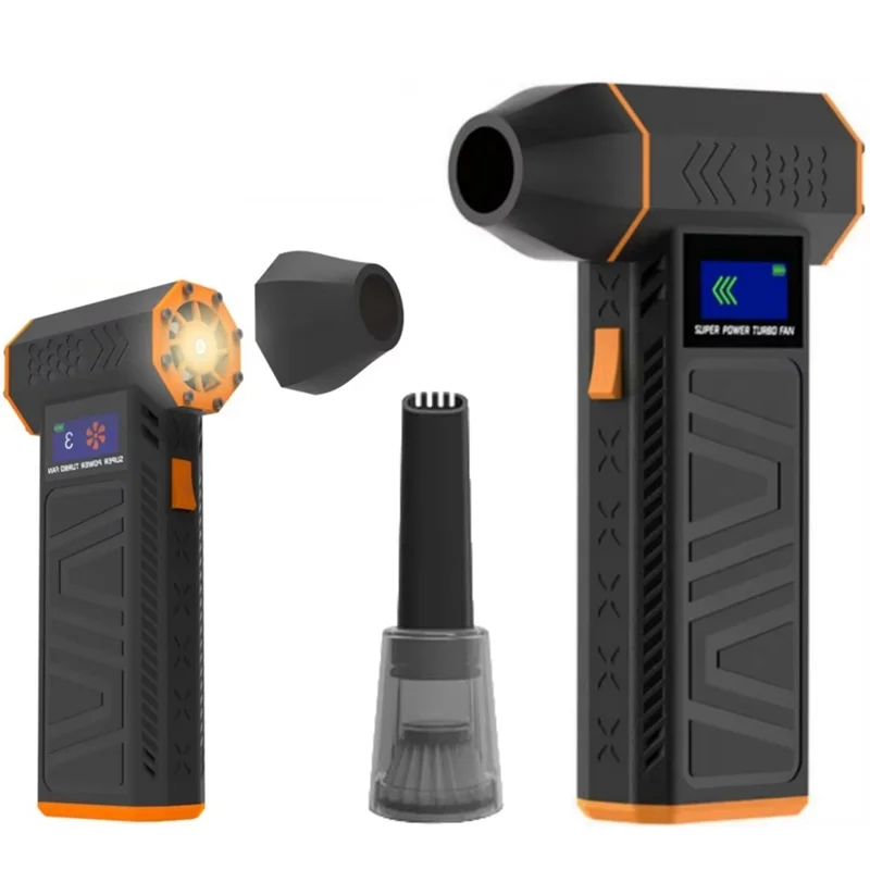 LECKL-Mini Turbo Jet Fan منفاخ هواء كهربائي منفاخ هواء 3 تروس قابل للتعديل سرعة الرياح توربو منفاخ مع فوهة فراغ