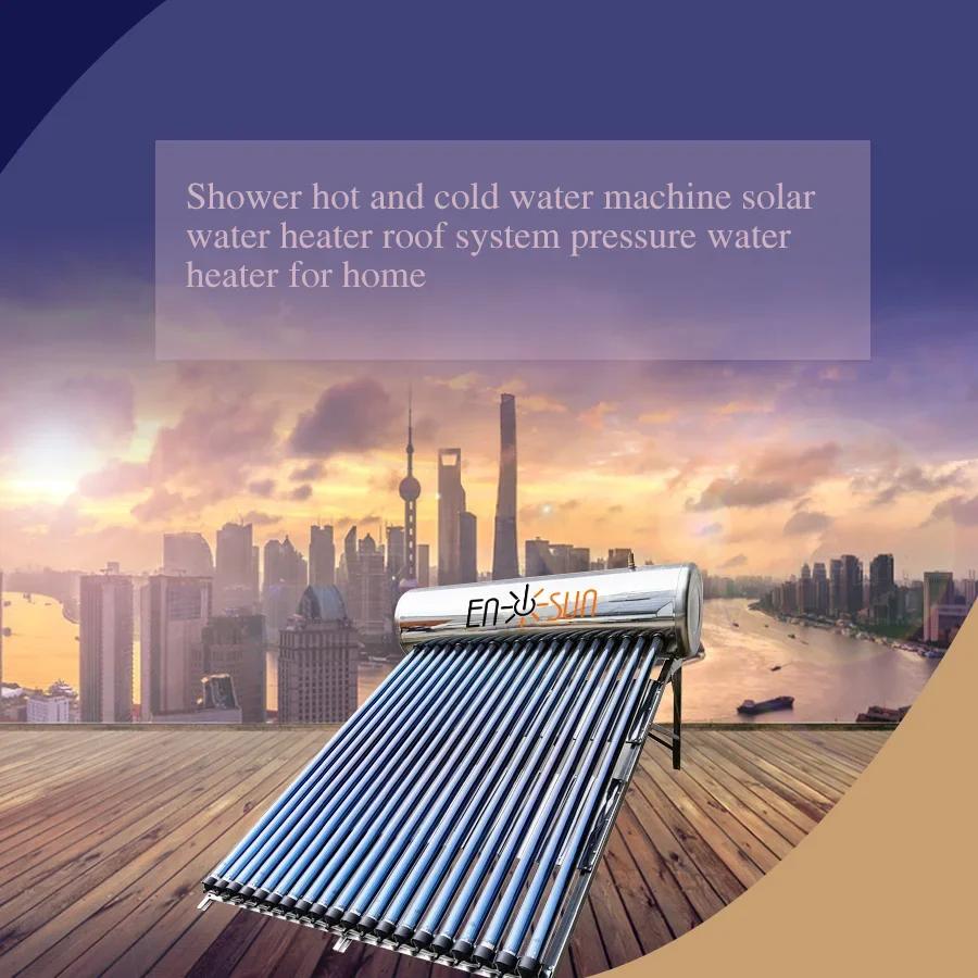 Pressurized 100L 150L 200L 300 Liter Solar Panel Hot Water Boiler Evacuated Tube Stainless Steel Solar Water Heater