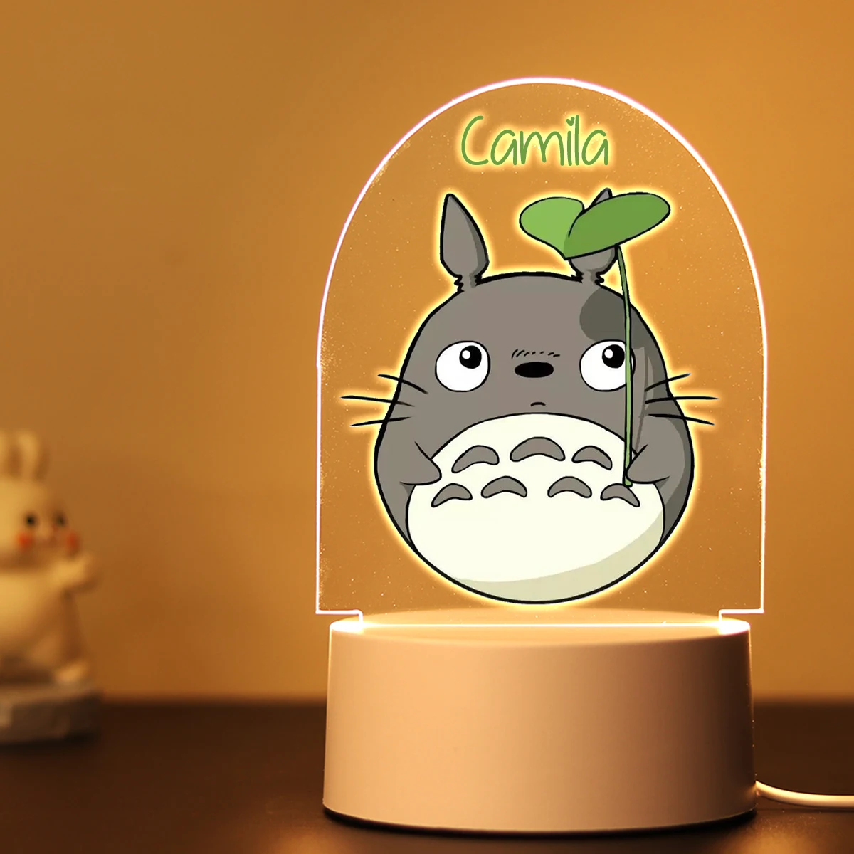 Lampe LED 3D en Acrylique avec Nom Personnalisé de Dessin Animé Janpan, Luminaire Décoratif d'Nik, Idéal comme Cadeau d'Anniversaire ou de Nouvel An pour une Chambre à Coucher, Offre Spéciale, 2024