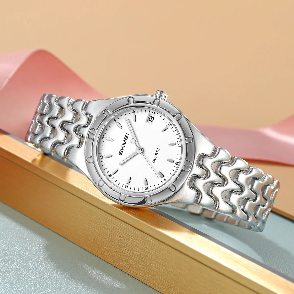 2637 New Elegant Compact Women's Quartz Watch Unique Steel Strip Waterproof Fashion Women's Luxury Watch Relojes De Mujer