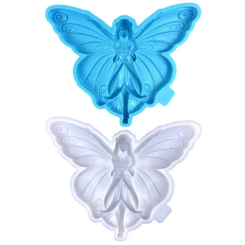 

Glossy Christmas Butterfly Ornaments Silicone Epoxy Resin Mold DIY Keychain Pendant Jewelry for Valentines Gift Craft Dropship