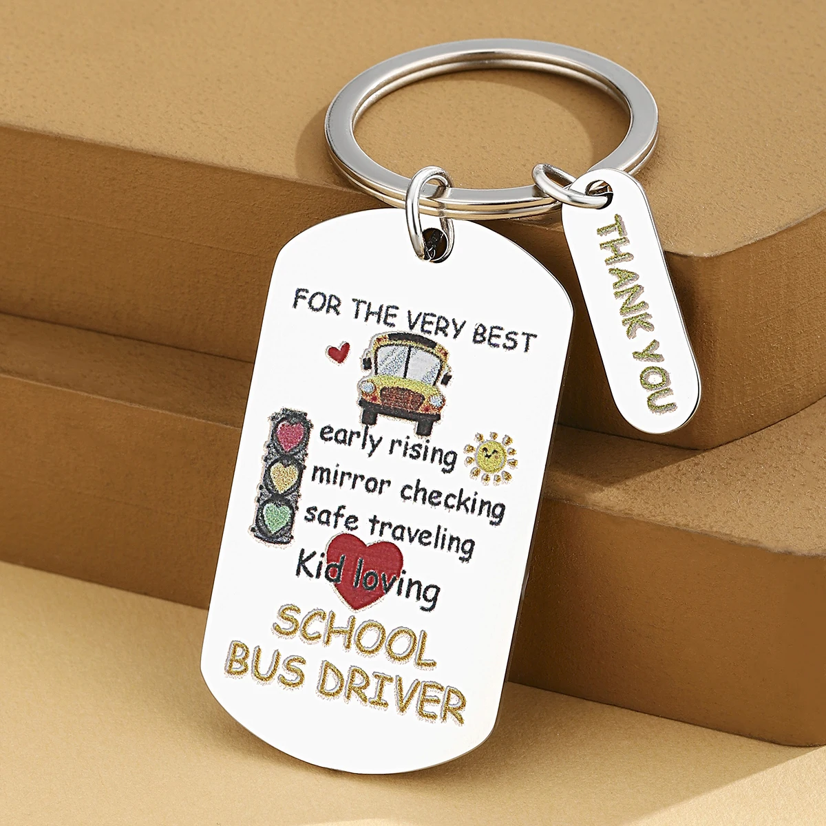 Bus Driver Appreciation Gifts For Men Women Best School Bus Driver Gift For Christmas Retirement Cute End Of Year Buses Keychain