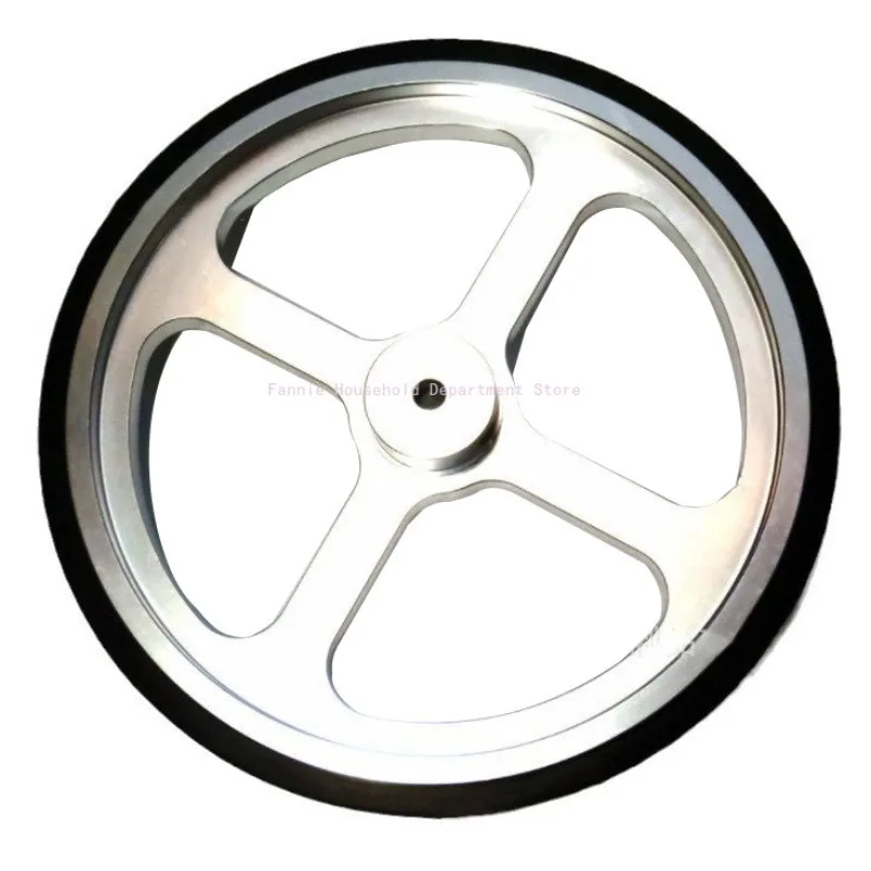 Aluminum Encoder meter wheel Synchronous wheel OVW Length measuring rubber wheel Dia 160mm hole 6 8 10 12 15mm