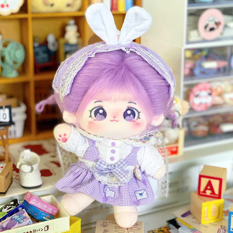 20cmのかわいい綿のぬいぐるみ、大きな目のタオシぬいぐるみアイドル、着せ替え可能なスーパースターフィギュア、女の子と子供へのプレゼント