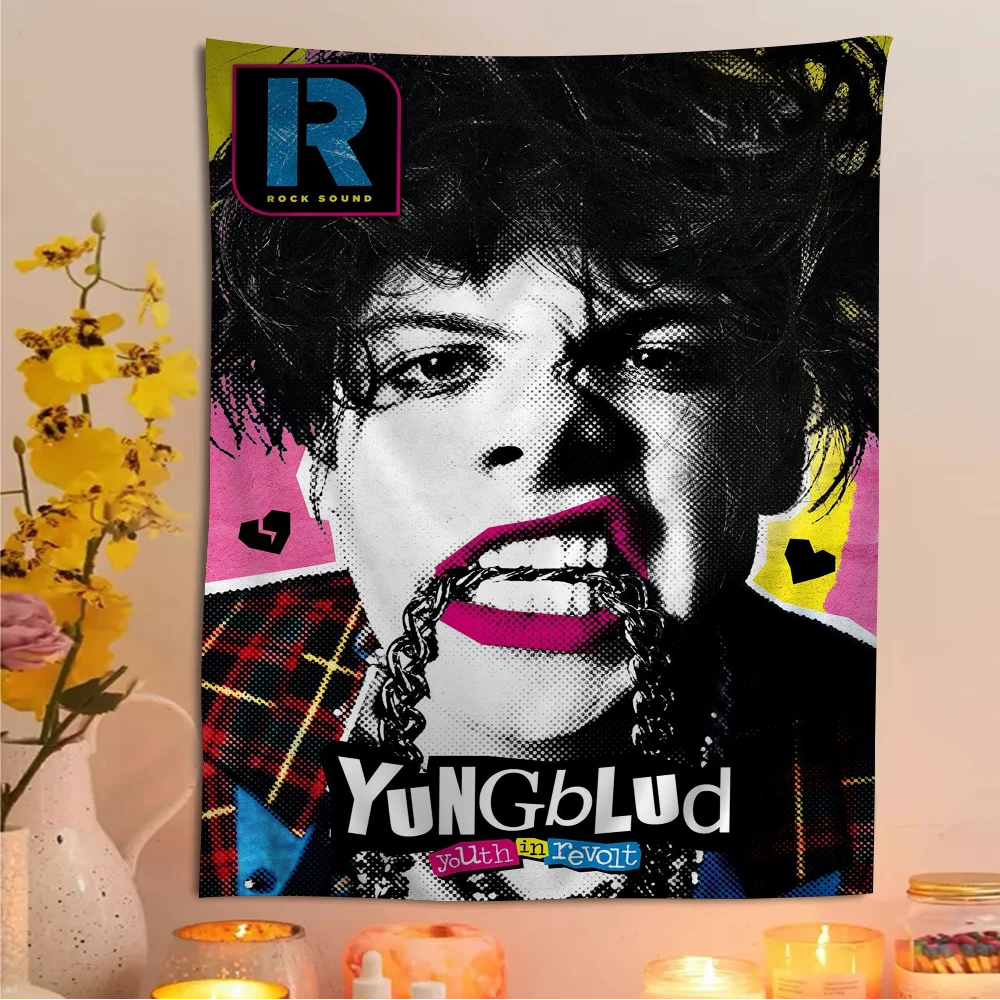 Y-Yungblud Hot Singer Chart Tapestry for Living Room Home Dorm Decor Art Home Decor