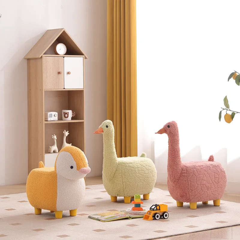 

Household living room pulley low stool children animal modeling seat stool wholesale