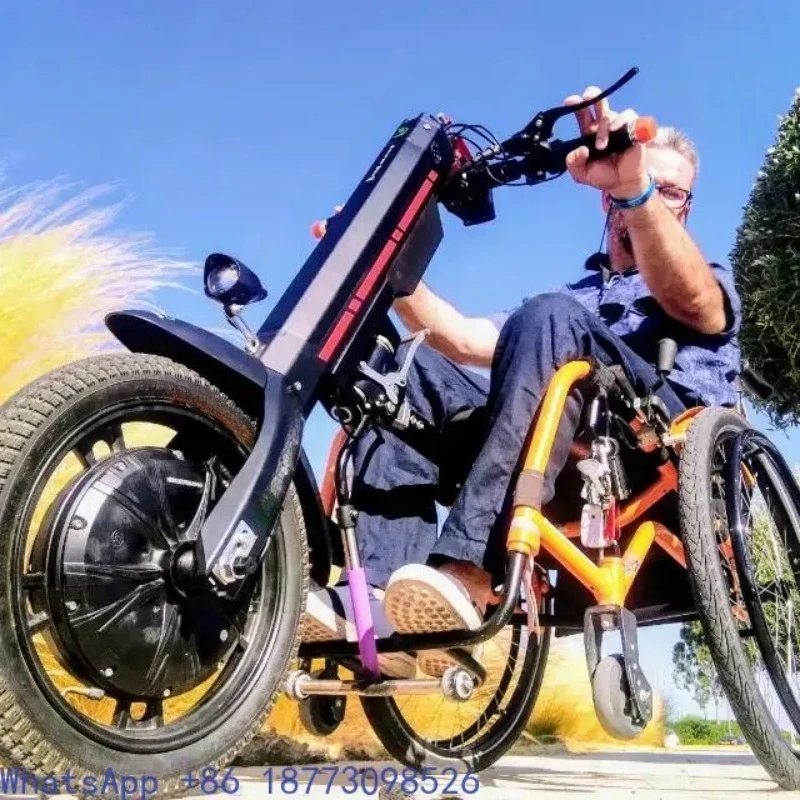 800w Motor Wholesale Electric Handcycle    Attachment Handbike Conversion Kits for Disabled