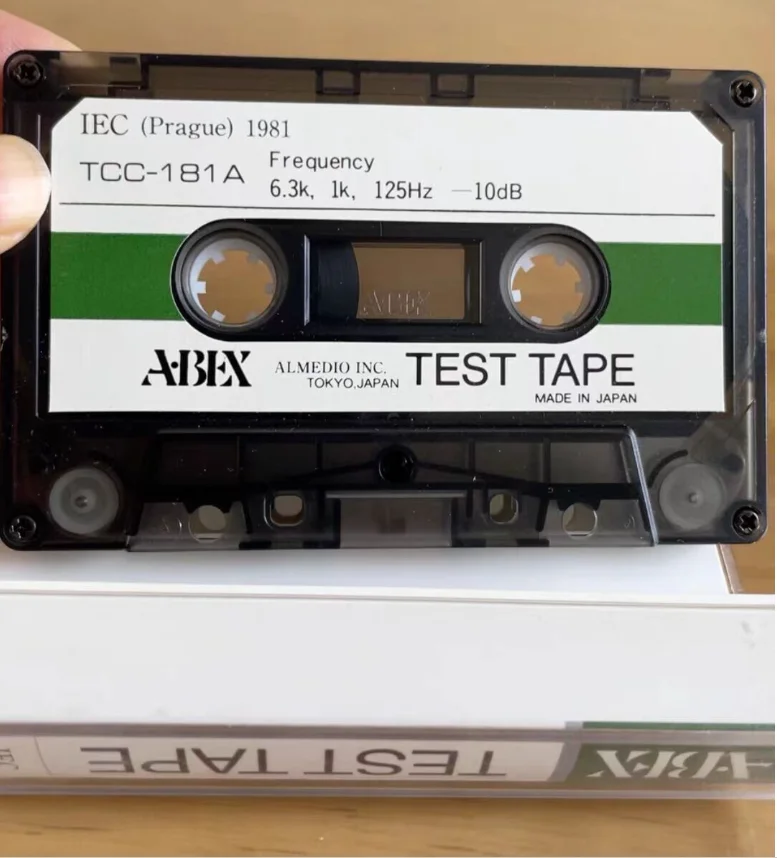 

1pc only! ABEX Test Tape TCC-181A 6.3K,1,125Hz -10dB #free shipping