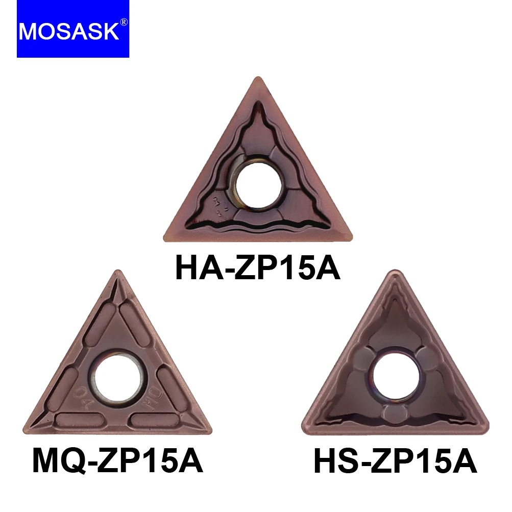 

MOSASK 10PC TNMG ZP15A 160404 160408 MA MS HA HS MQ CNC Lathe Turning Tool Carbon Alloy Steel Machining Carbide Insert