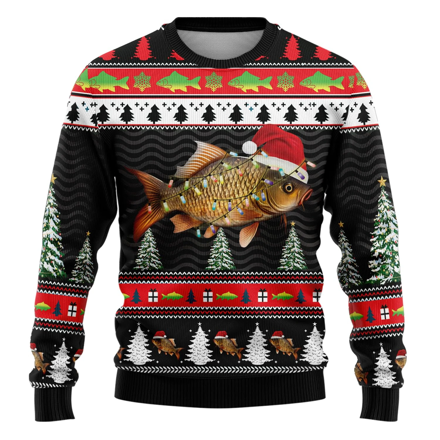 جديد عشاق الصيد البلوزات عيد الميلاد القبيحة للرجل الملابس صياد للجنسين عيد الميلاد البلوز مجموعة نادي الأسماك عيد الميلاد سترة الحفلات