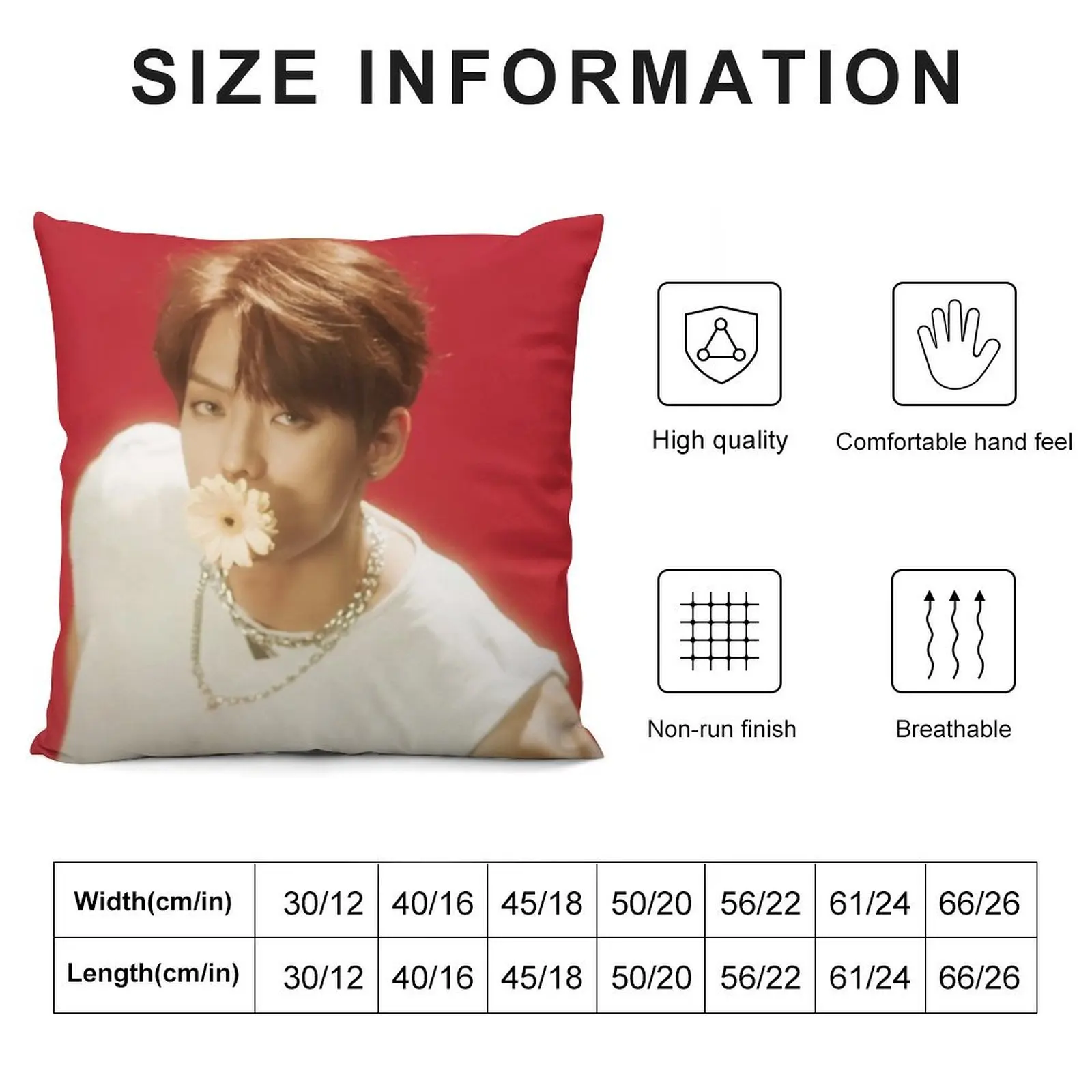 Minhyuk with flower ver. 2 Throw Pillow Pillowcase Sofa Cushions Covers For Sofas bed pillows pillow