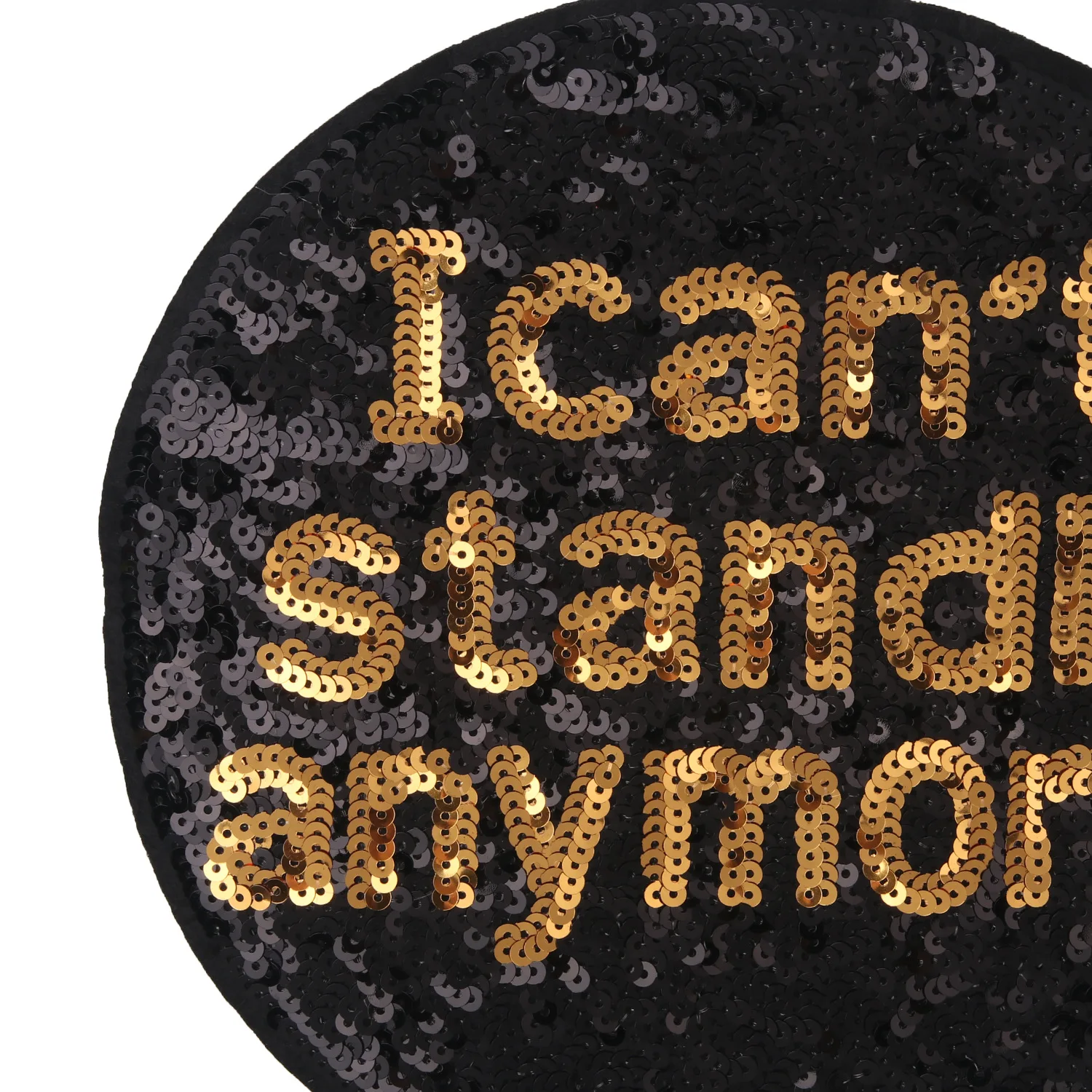 I can't stand it anymore Letter Patch Clothes Stickers Sequins Biker Badge Sew On Patches For Clothing Strange Things Christmas