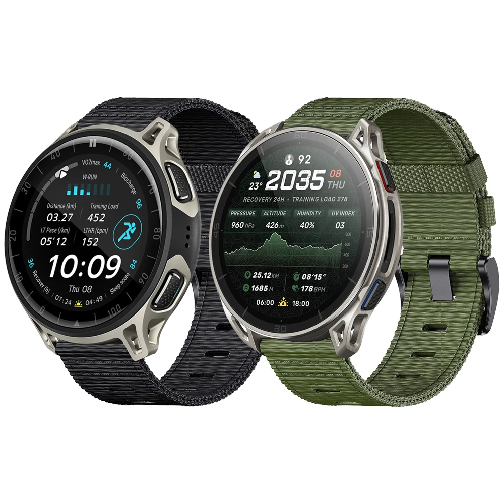 20 mm 22 mm Nylonarmband-Zubehör für Amazfit Cheetah 2 Ultra/Active Max/Cheetah 2 Pro/Active 3 Premium geflochtenes Bandarmband