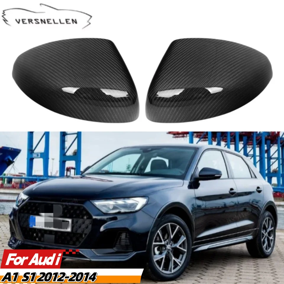 High Quality Mirror Cover Car Side  Rearview Mirror Cover Real Carbon Fiber For Audi A1 S1 2012-2014 OEM styles