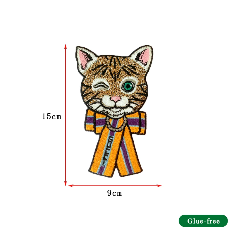 Cartoon Animal Embroidery Patch with Back Badge, Embroidery Patches, Clothing Accessories, Wholesale