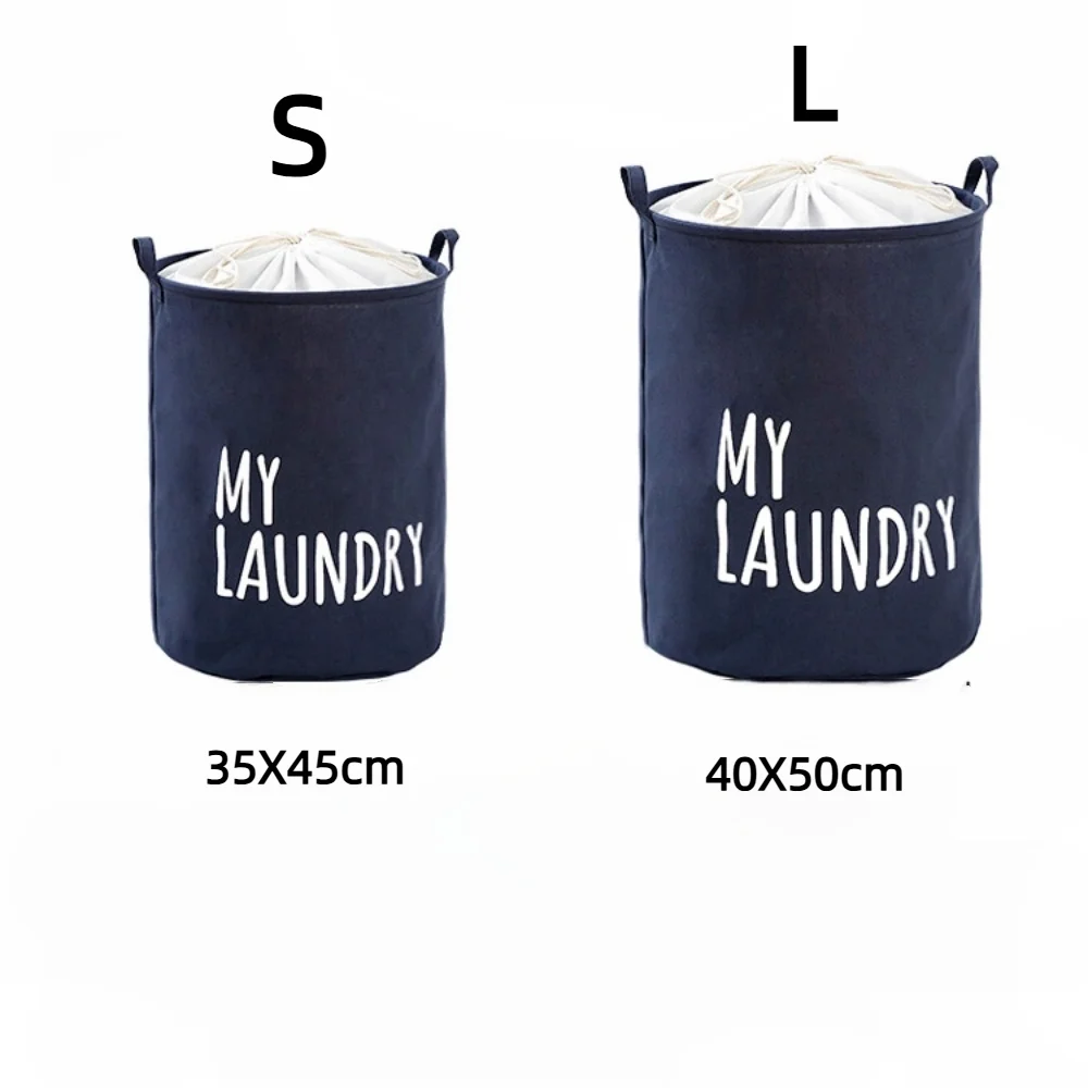 

Foldable Drawstring Laundry Large Capacity Waterproof Clothes Storage Basket For Home Bathroom Children's Toy Organize