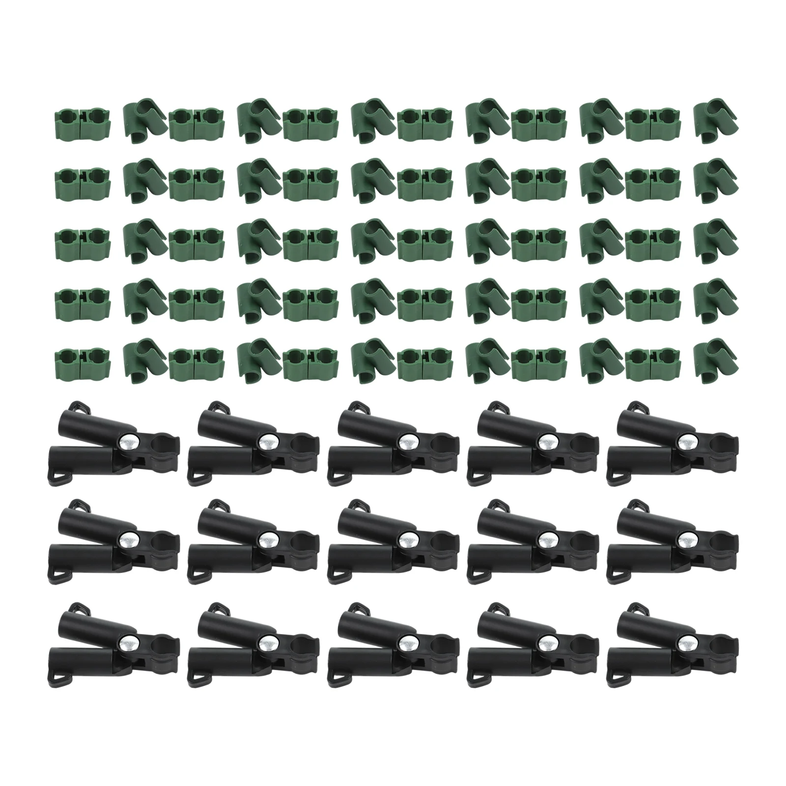 Customizable 75pcs Trellis Clips for Plants 11mm Adjustable Connectors for Garden Support of Climbing Vegetables