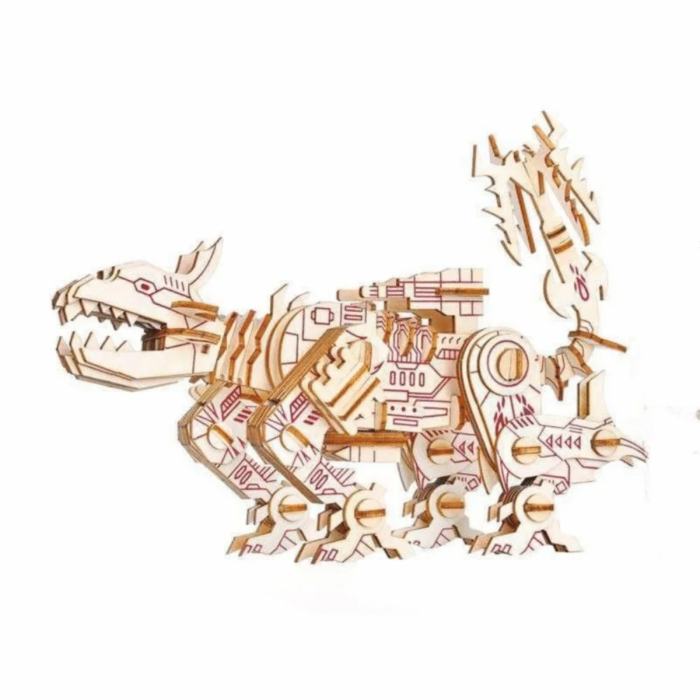 

Wooden Material 3D Puzzle Handmade Model Stereoscopic Design Assembly Model Educational Toy Creative Jigsaw Wooden 3D Puzzle