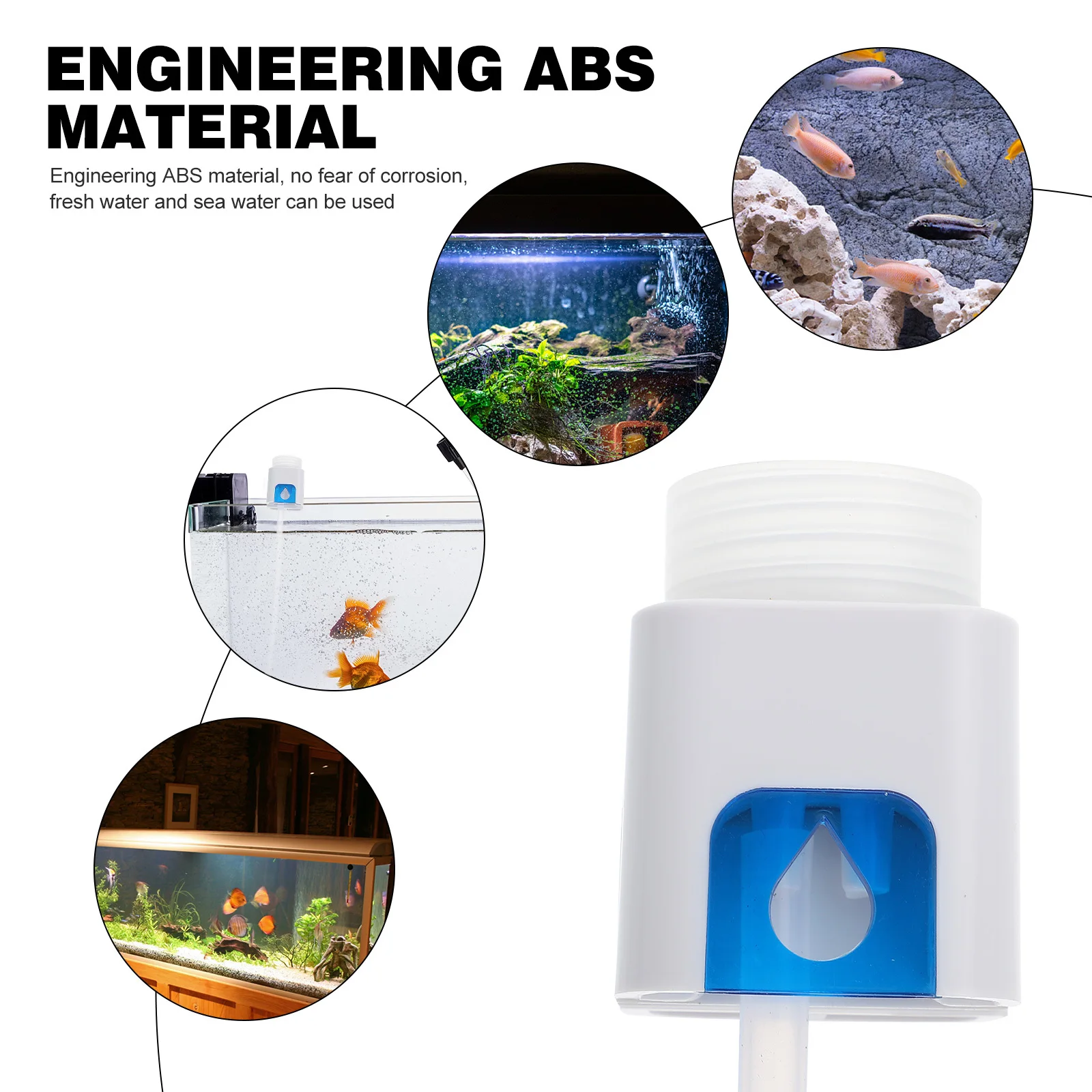 

Automatic Water Replenishment Device For Fish Tank Aquarium Water Level Controller With Precise Sensor Small Size Blue