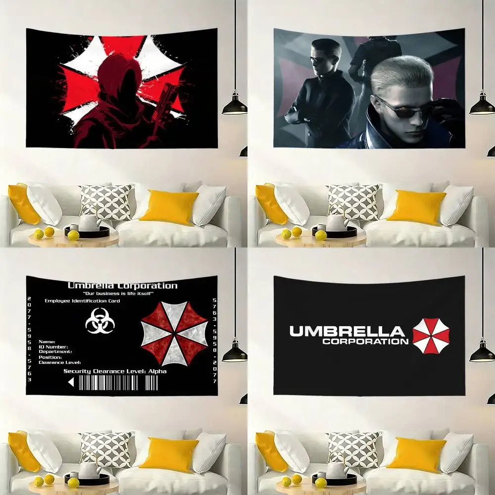 U-Umbrella Corporation Flag Outdoor Decorations for Bedrooms Home Decor Items Decoration Banners