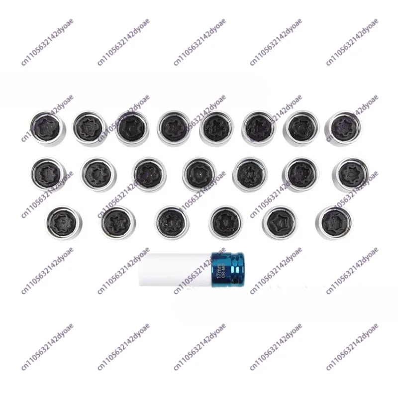 A Set Of 21 Wheel Screw Lock Socket Set For Anti-theft Socket Removal