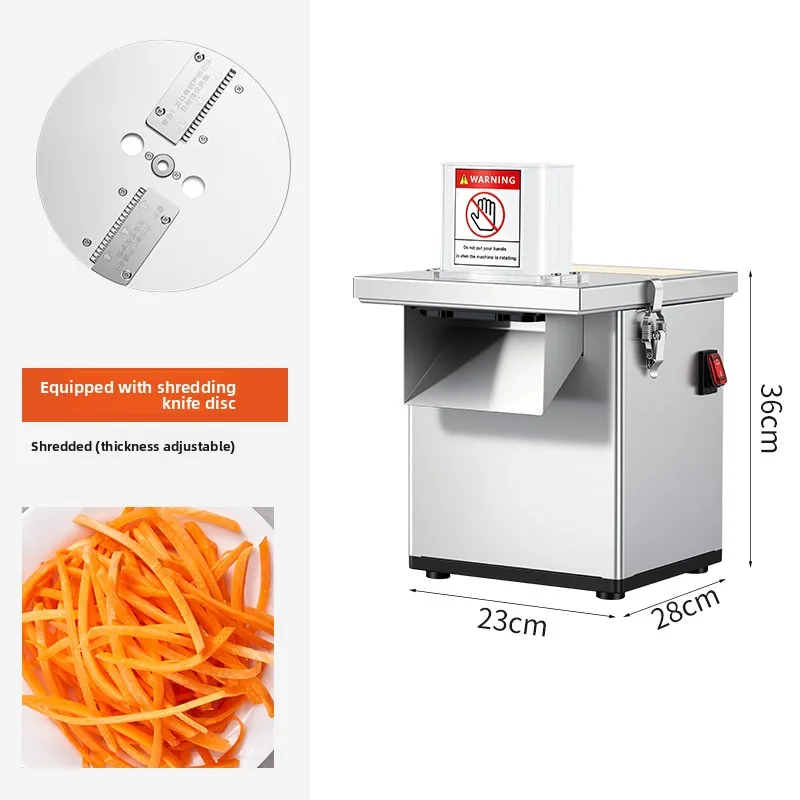 Commercial Stainless Steel Electric Multi‑Functional Vegetable Shredder Cutter for Restaurant Kitchen