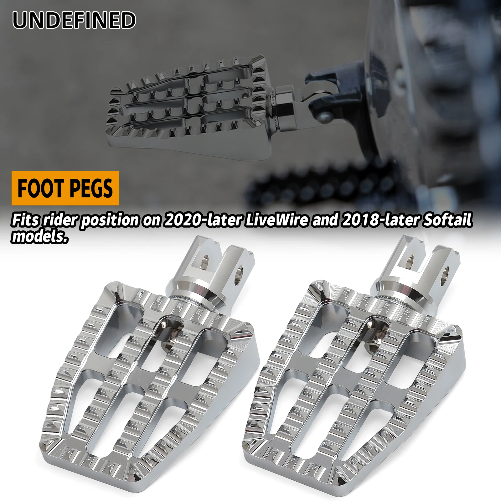 

Aluminum Floorboard for Harley Softail 2018+ LiveWire 2020+ Rider Passenger Anti-Slip Footrest Red Gold Silver Blue Black