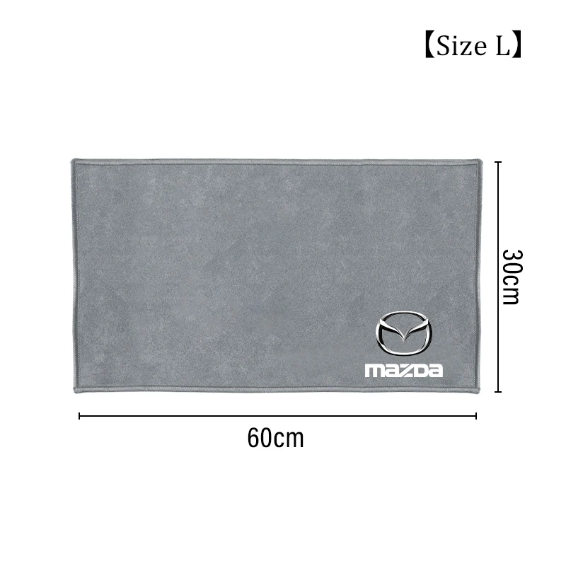 Car Wash Towel Cotton Car Logo Emblem Soft Cleaning Rag Cloth For Mazda MX3 MX5 CX5 626 M3 MP BM GL 2 CX-7 CX30 CX4 gh Accessory