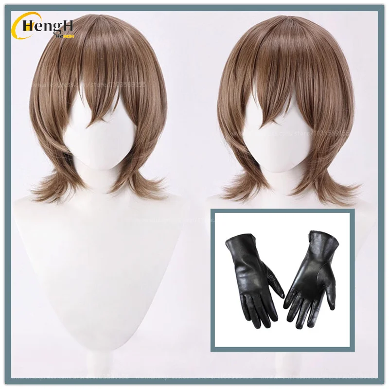 

35 см Goro Akechi Синтетический парик Игра P5 Коричневый Косплей Аниме Парик Термостойкие волосы Хэллоуин Вечеринка Ролевые игры Женские парики + Кепка для парика