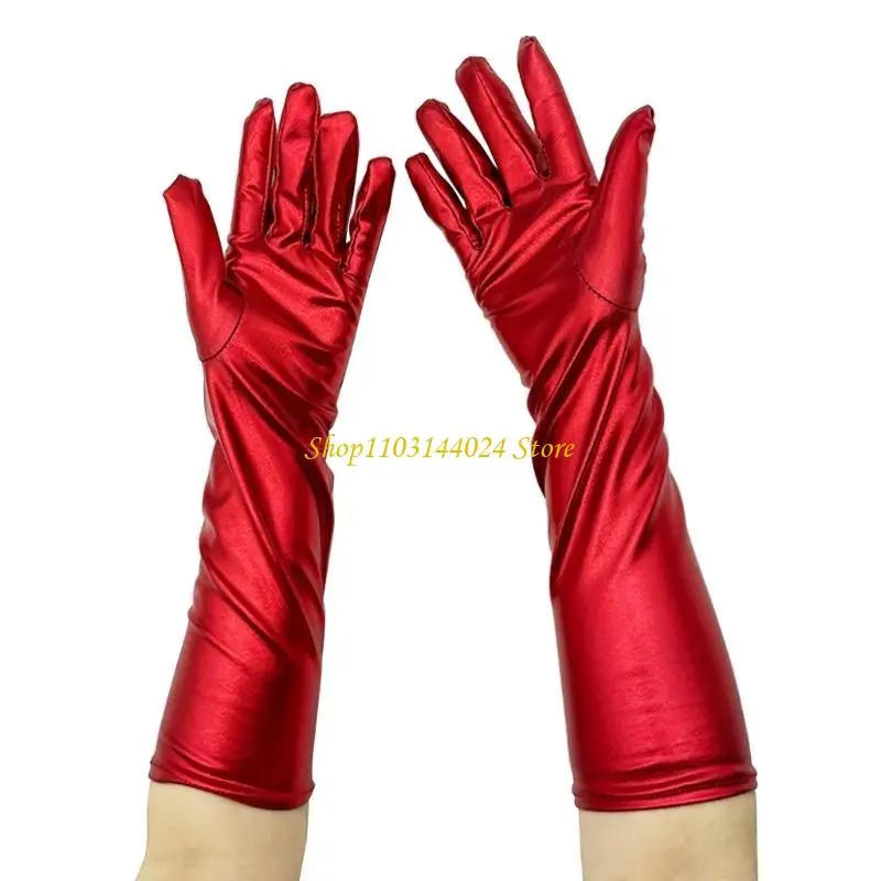 N5KE قفازات معدنية مثيرة قفازات سباندكس للأوبرا للنساء والفتيات هدية