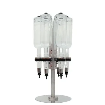 500ml Rotatable Design 6 Bottles Perfume Dispenser Whole Store Perfume Display Rack with 6 Pump Head Distributor