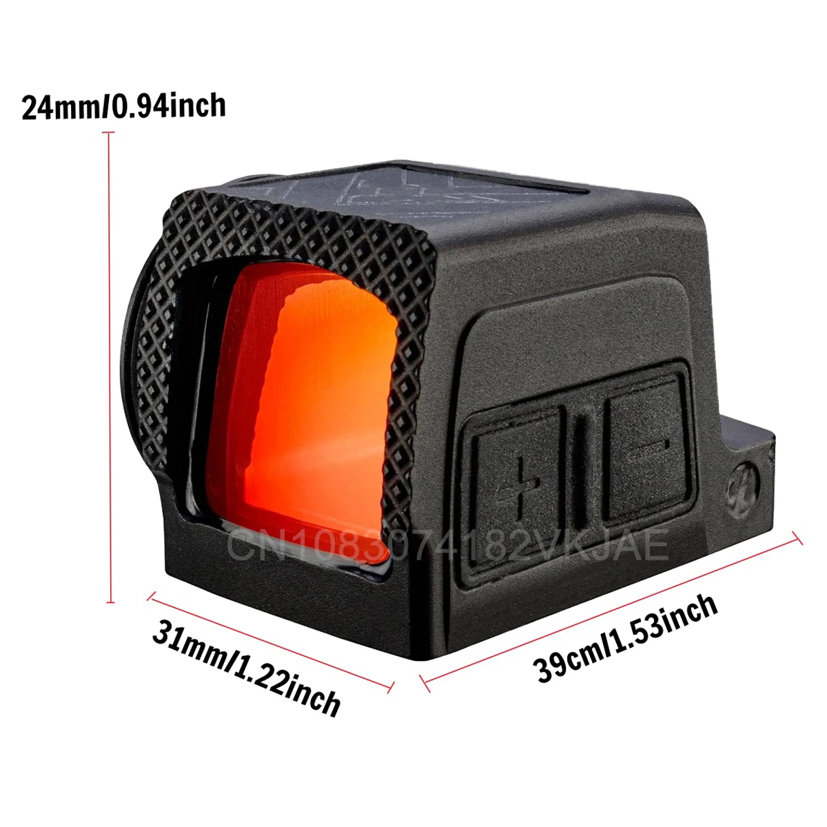 VT-CCW Enclosed Solar Red Dot Sight 3 MOA Optics Reflex Scope for RMSc Footprint Mounting and 20mm Picatinny Mount  Rifle Scope