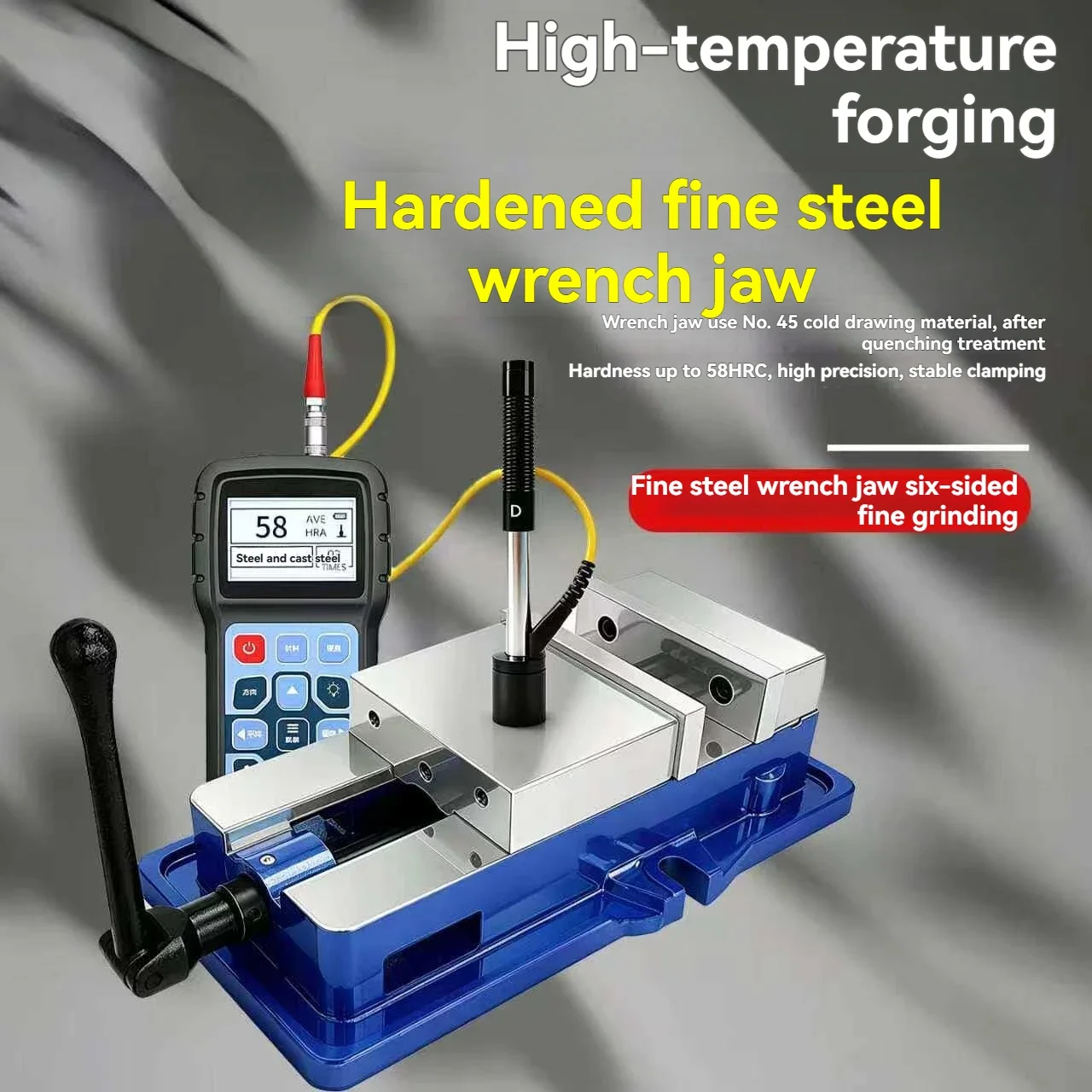 Milling fixtures for CNC machining centers: high-precision locking-style machine vises / heavy-duty vises.