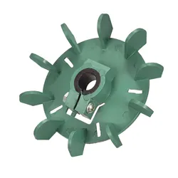 1/2/3pc 10 Impeller Plastic Motor Fan Vane Heat Dissipation Vane Round Wheel 11.5-12mm Inner Dia Locking Type Impeller Accessory