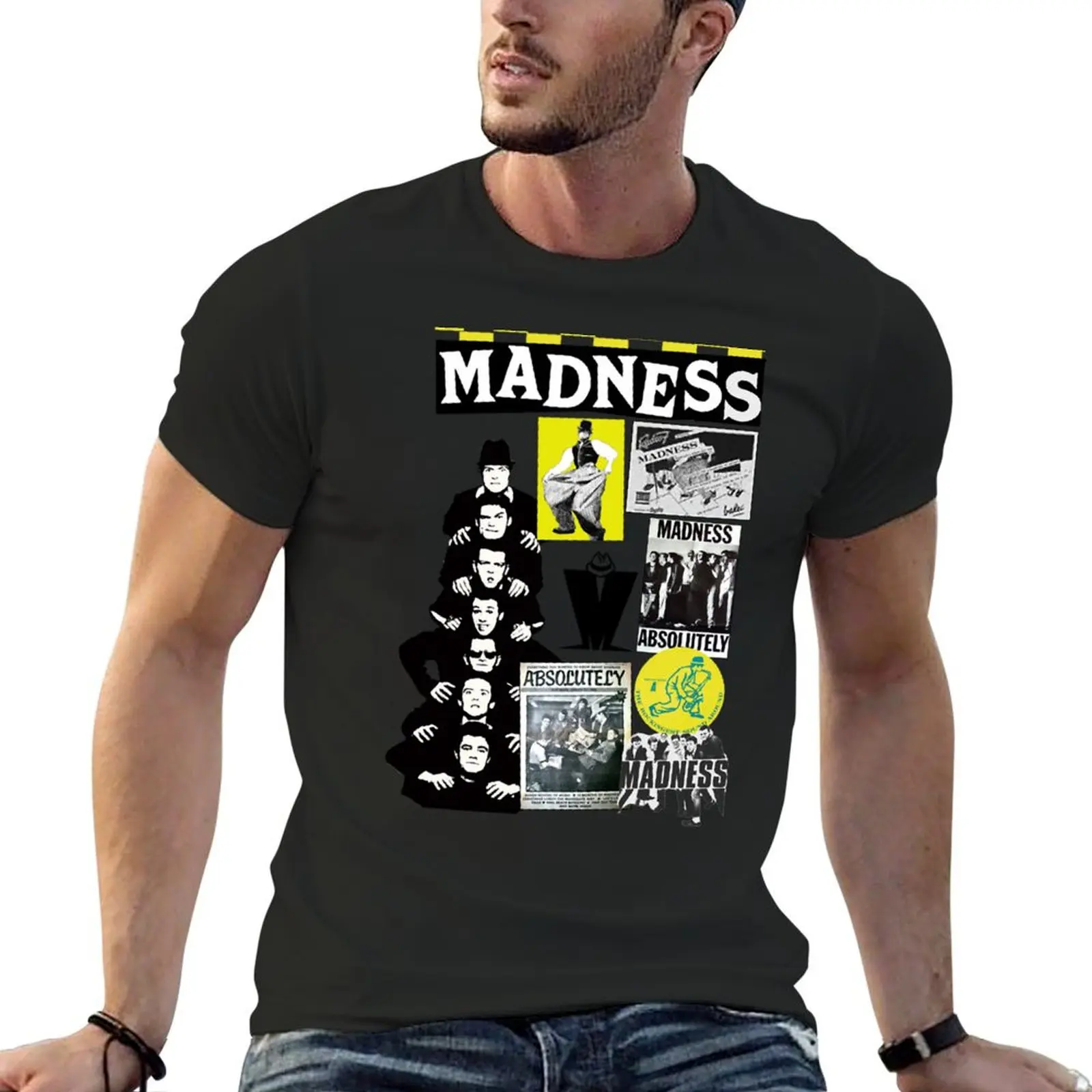 absolutely The madness retro band gift for fans T-shirt oversizeds sublime mens graphic t-shirts funny