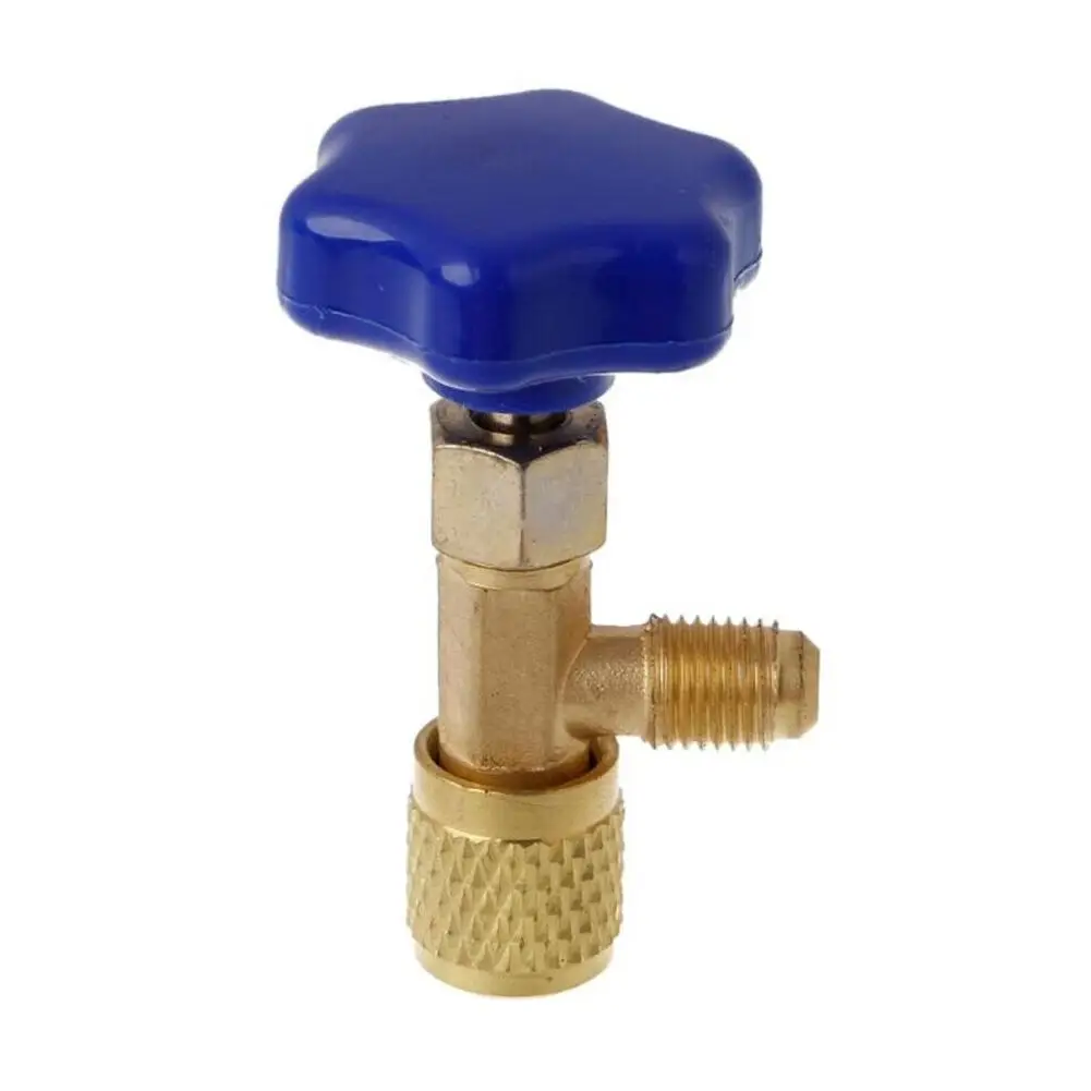 1/4 conector sae mayitr válvula de distribuição de baixa pressão abridor de garrafa refrigerante pode tocar para r22 r134a r410a gás 1 p y3w6