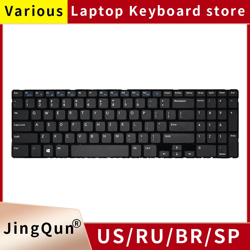 

RU RUSSIAN Keyboard For Dell Inspiron 15 15R 3521 3537 15R 5421 5521 5537 5535 15-3521 15V-1316 Laptop keyboard black NEW