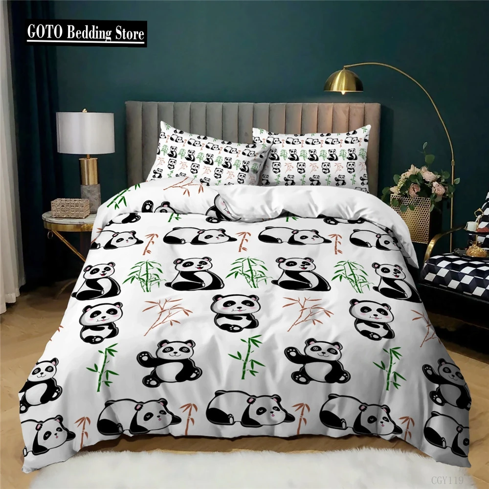 

Panda, Pet Dog 3D Bedding Bed Comforter Set Duvet Cover Pillowcases Animal Kids,twin Full Queen Bedroom Set Bed Linens Cartoon