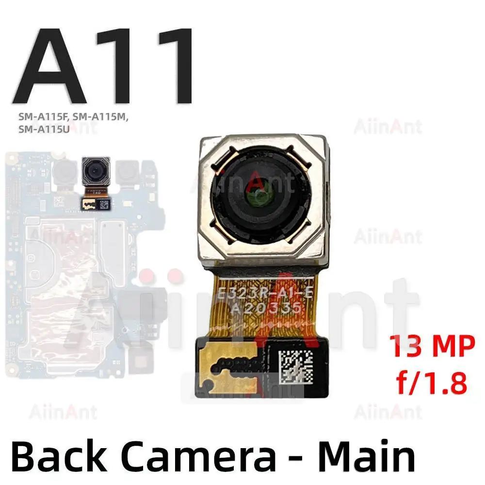Back Front Small Macro Depth Wide Main Rear Camera Flex Cable For Samsung Galaxy A12 A11 A115F A125F Phone Parts
