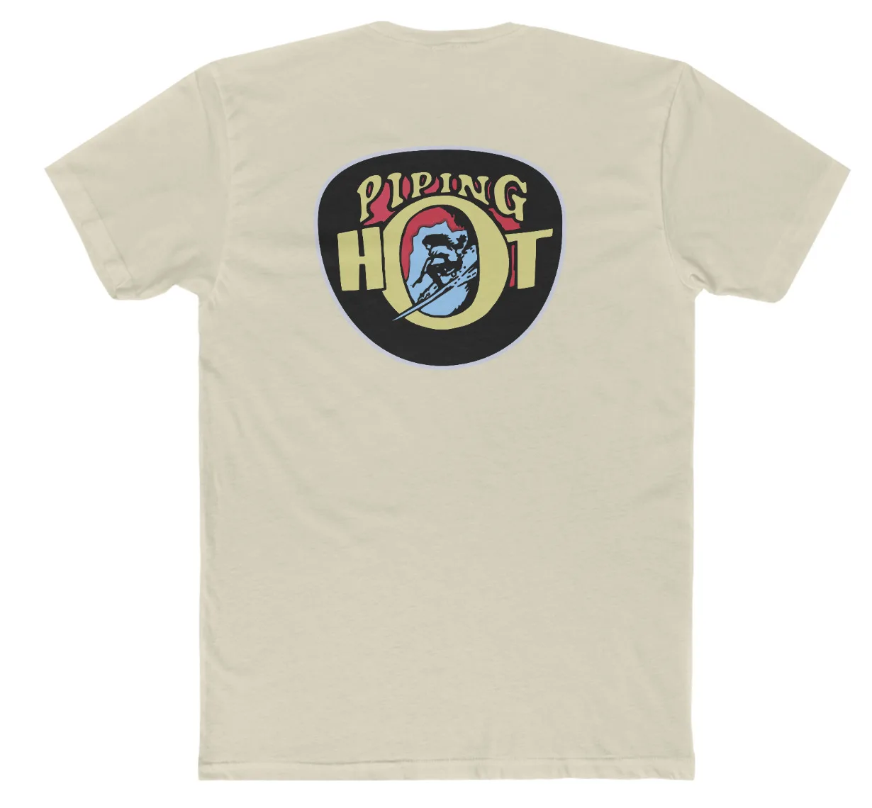 1970s retro PIPING HOT SURF T-shirt Surfing shirt Surf tee