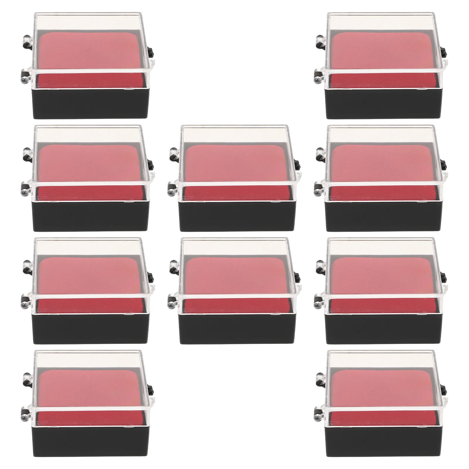 

10Pcs Clear Display Box Jewelry Storage Case Transparent Ring Earrings Organizer Pin Holder Compact Specimen Container Travel