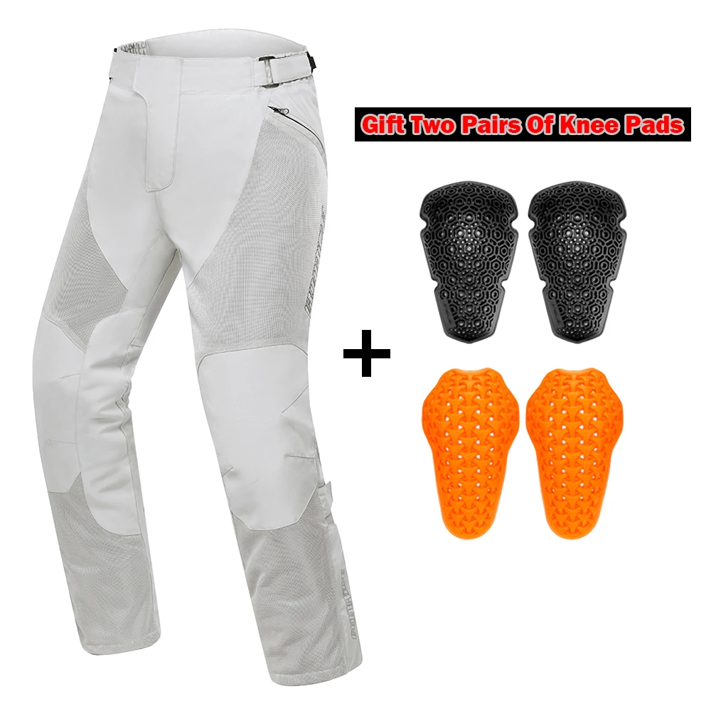 

New Motorcycle Pants Summer Breathable Motorcycle Riding Pants Waterproof And Wear-resistant Pants With Free Knee Protection