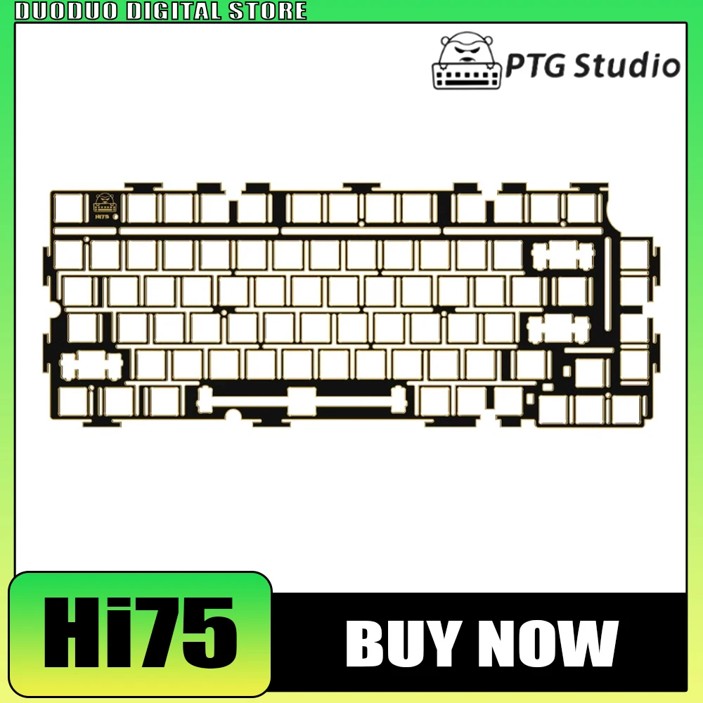 Hi75 Positioning Plate Mechanical Keyboard FR4 Black Gold Positioning Board Extreme Single Key Slotting PC Gaming Accessories