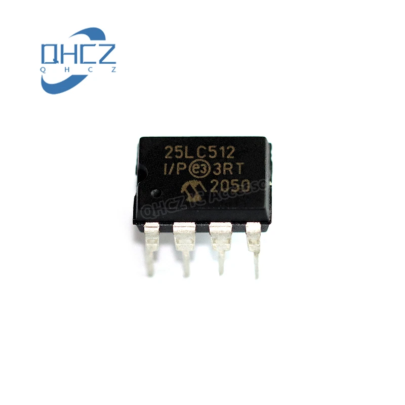 1pcs 25LC512-I/P  PDIP-8 New Original Integrated circuit IC chip Microcontroller Chip In Stock