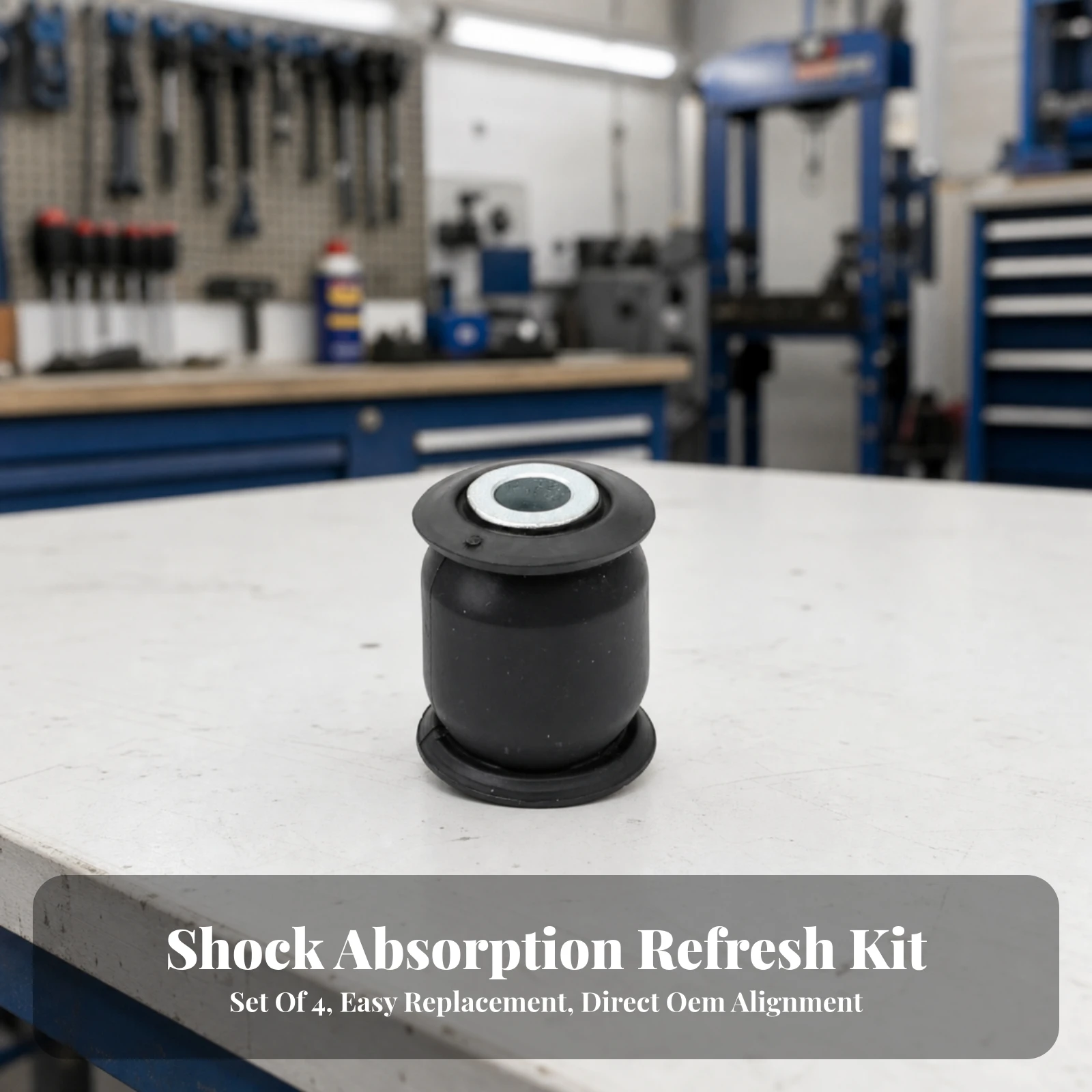 Cushioned ATV Bushing Compatible with Multiple Models Flanged Cylindrical Profile for Suspension Repair
