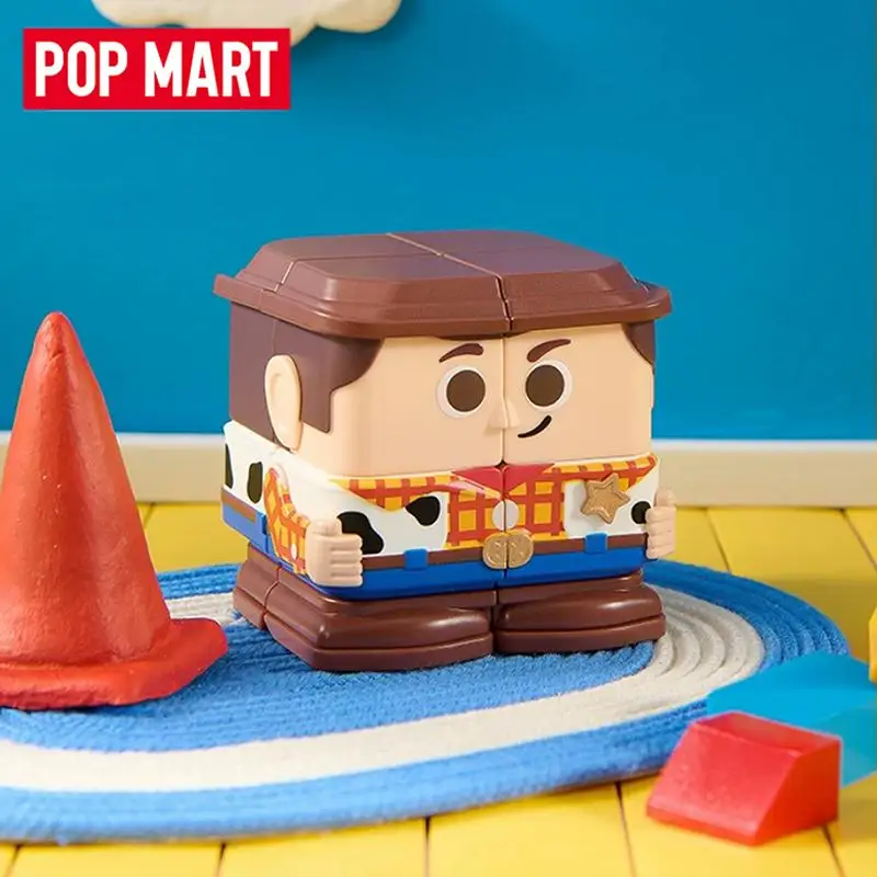 POP MART PIXAR POP CUBE CUBIEC Series Blind Box Mystery Box Jouets Kawaii Ornements Figurines Décoration Maison Modèles de Bureau Poupées Filles