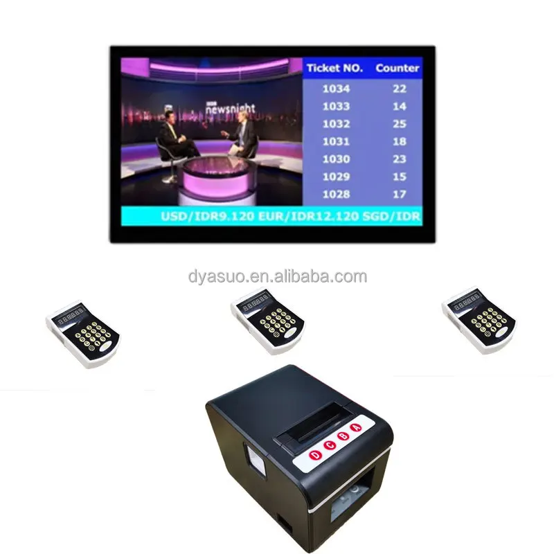 Wave tec self service qms electronic queue management system display