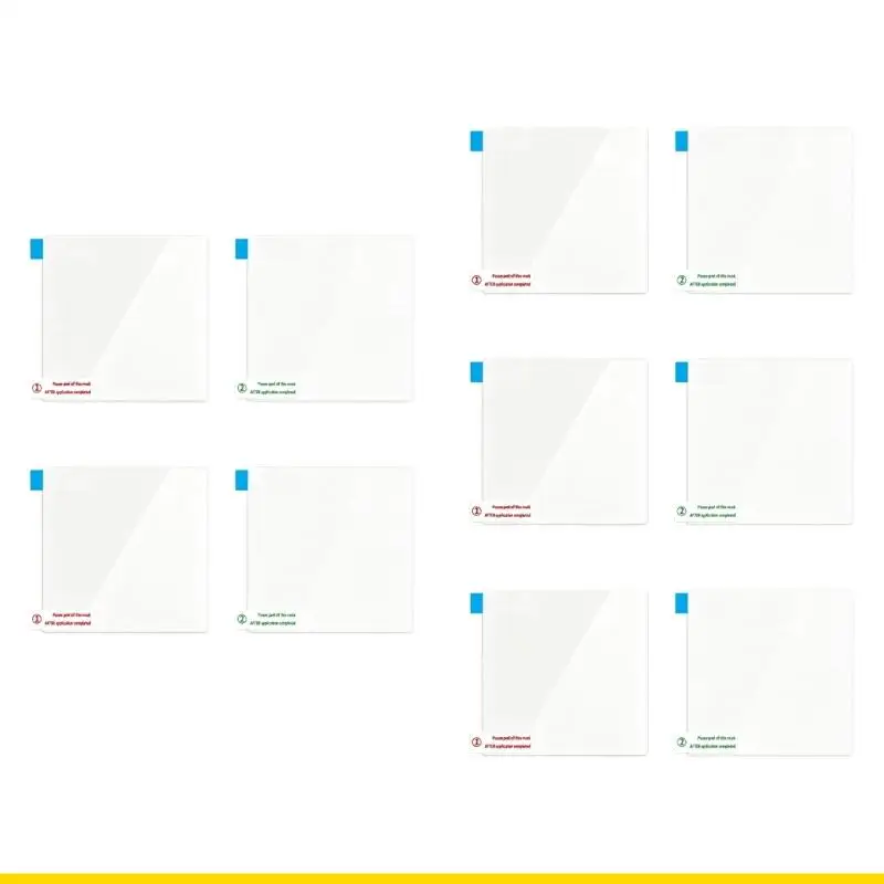 SZCH Cling Barrier Sheets, Clear PET Windshield Mounting Film for Toll Pass Transponders and Driving Recorders, 10 Pack