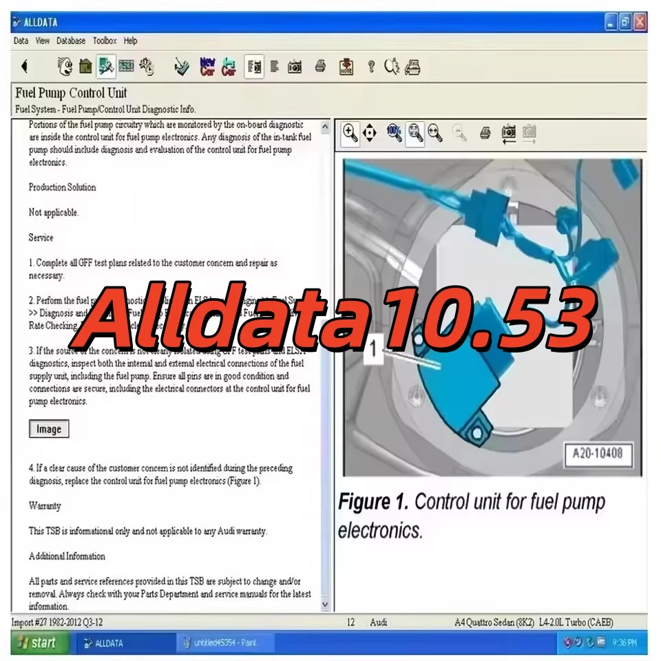 

2025 хит продаж ALLDATA 1053 автомобильное программное обеспечение для ремонта автомобильных аксессуаров диагностический инструмент с диаграммами проводки для авторемонта