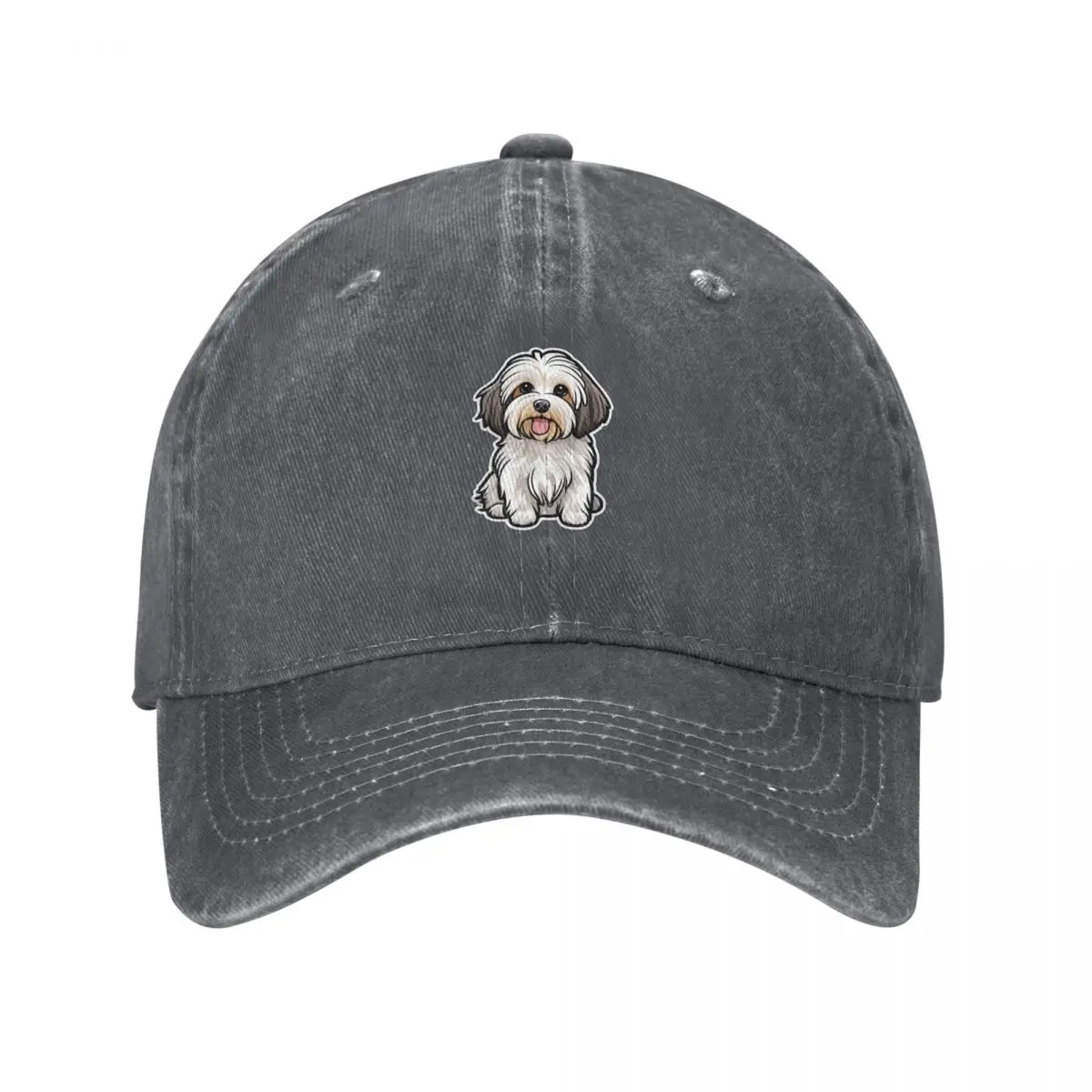 Cute Havanese Dog, White Dog Baseball Cap funny hat Golf Wear New In Hat Baseball For Men Women's